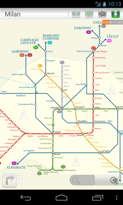 Screenshot of the application Milan (Metro 24) - #4
