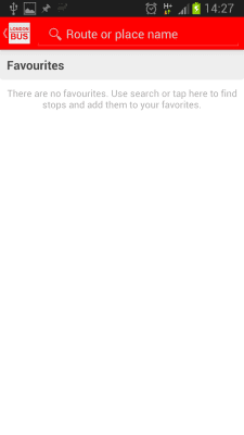 Screenshot of the application London Bus, Live bus status - #2