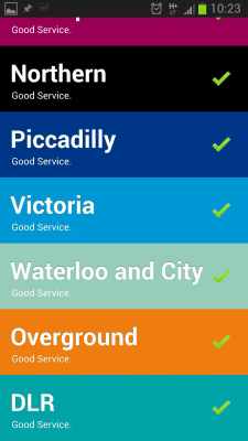 Screenshot of the application StaTube - Quick Tube Status - #2