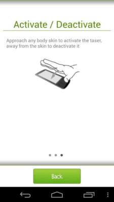 Screenshot of the application Fake stun gun - #3