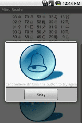 Screenshot of the application Mind Reader - #2