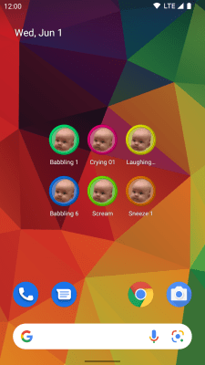Screenshot of the application Baby Sounds - #4