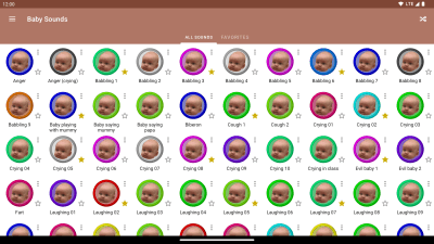 Screenshot of the application Baby Sounds - #6