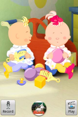 Screenshot of the application Talking Baby Twins - #3