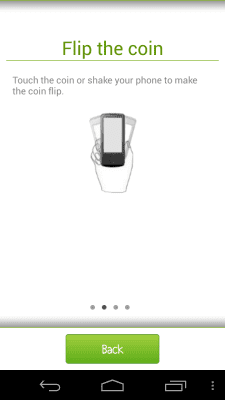 Screenshot of the application Coin Flip - #4