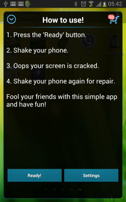 Screenshot of the application Crack Your Screen Prank - #4