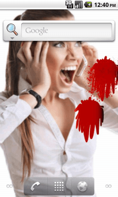 Screenshot of the application Blood Scare Prank - #2