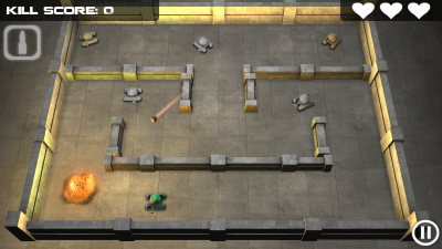 Screenshot of the application Tank Hero - #2