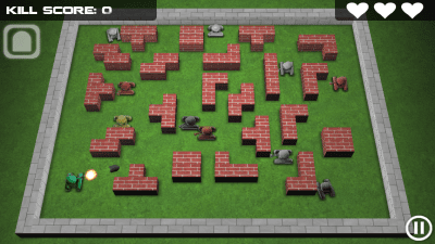 Screenshot of the application Tank Hero - #3