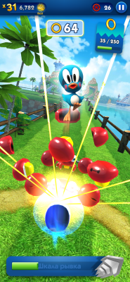 Screenshot of the application Sonic Dash - #4