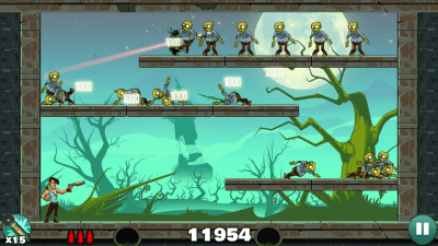 Screenshot of the application Stupid Zombies - #2