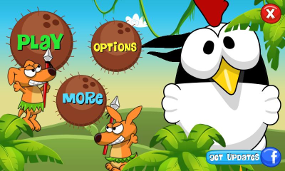 Screenshot of the application Ninja Chicken Ooga Booga - #4