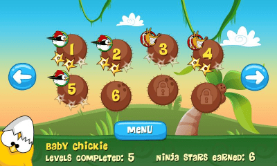Screenshot of the application Ninja Chicken Ooga Booga - #6