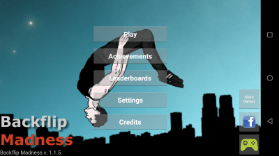 Screenshot of the application Backflip Madness - #9