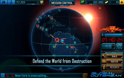 Screenshot of the application Global Outbreak - #3