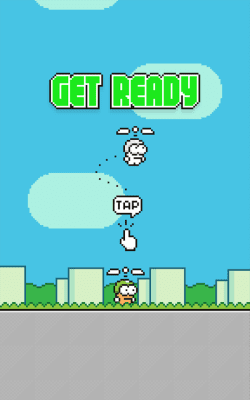 Screenshot of the application Swing Copters - #4