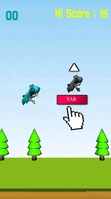 Screenshot of the application Miku Flappy Fly - #5