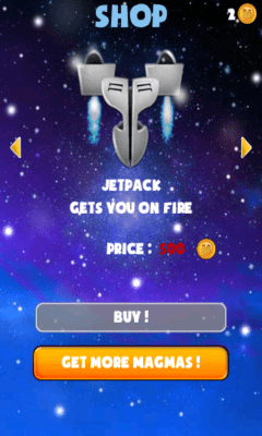 Screenshot of the application Space Jump - #12