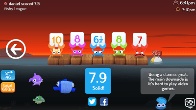 Screenshot of the application Fish Out Of Water! - #5