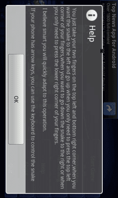 Screenshot of the application Classic Snake - #4