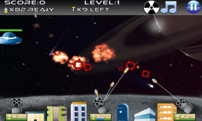 Screenshot of the application Missile defense - #5