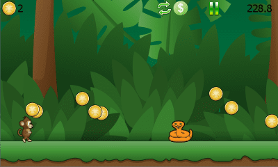 Screenshot of the application Ricky Monkey Runner Free - #3