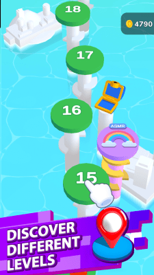 Screenshot of the application Helix Jump - #3