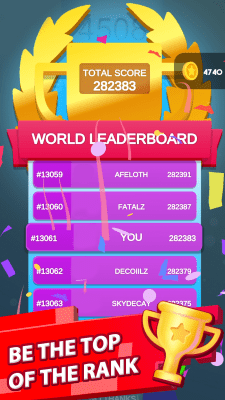Screenshot of the application Helix Jump - #5