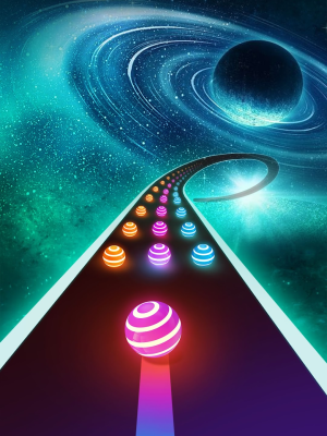 Screenshot of the application Dancing Road: Color Ball Run! - #3