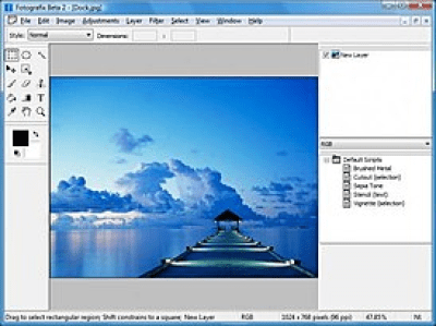 Screenshot of the application Fotografix - #2