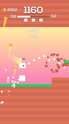 Screenshot of the application Square Bird - #3