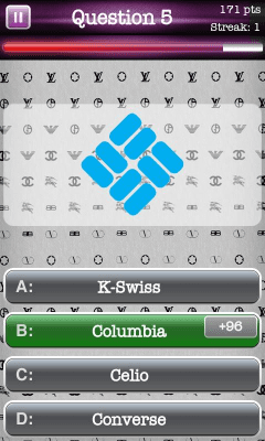 Screenshot of the application Fashion Brands: Guess the Logo - #2