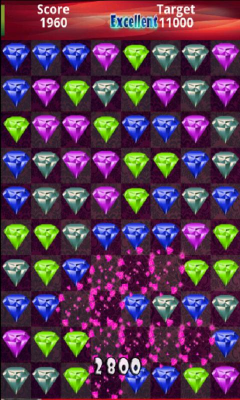 Screenshot of the application Diamonds Rush - #3