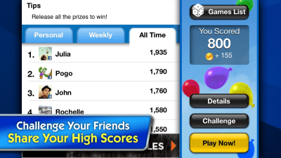 Screenshot of the application POGO Games - #3