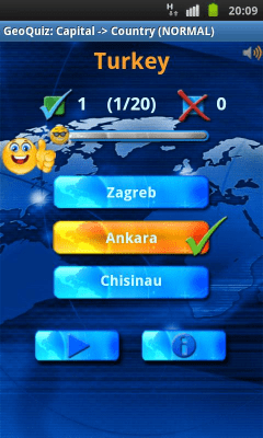 Screenshot of the application Geo Quiz - #4