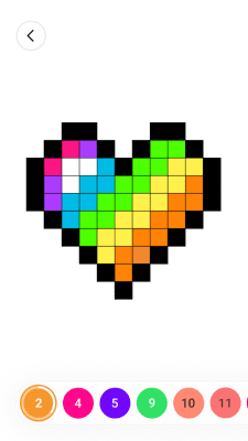 Screenshot of the application Coloring by the numbers for free - #4