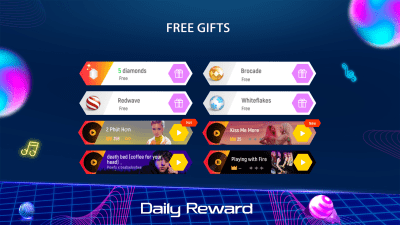 Screenshot of the application Tiles Hop: EDM Rush! - #8