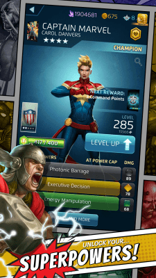 Screenshot of the application MARVEL Puzzle Quest - #4