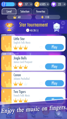 Screenshot of the application Piano Tiles 2 - #5