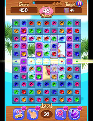 Screenshot of the application Ladybug Three in a Row Kids Adventure - #5