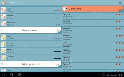 Screenshot of the application Grid games (crossword, sudoku) - #10