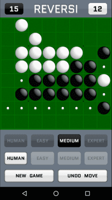 Screenshot of the application Reversi - #2