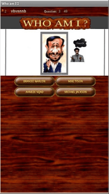 Screenshot of the application Who am I - #2