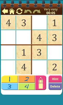 Screenshot of the application Sudoku Shelf - #3