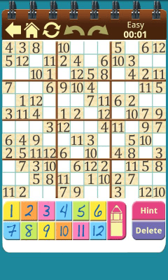 Screenshot of the application Sudoku Shelf - #6