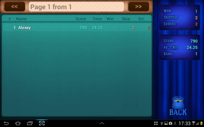 Screenshot of the application Jeopardy! Quiz - #5