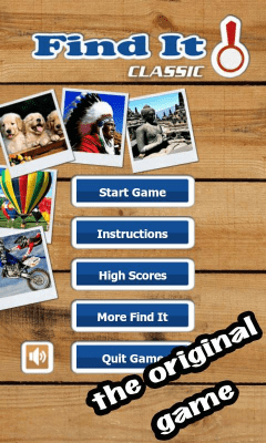 Screenshot of the application Find It - #3