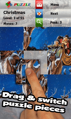 Screenshot of the application The Christmas Puzzle - #3