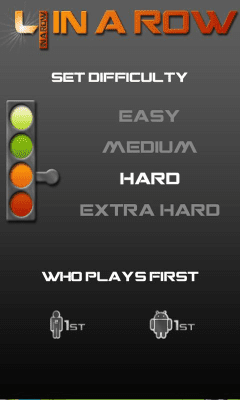 Screenshot of the application 4 in a row - #3