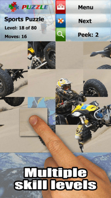 Screenshot of the application Sports puzzles - #2